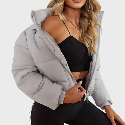 Women’s Drawstring Puffer Winter Jacket