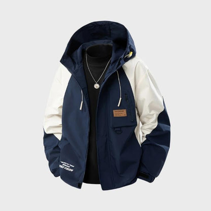 Men’s Plus Size Loose Fit Windbreaker Jacket