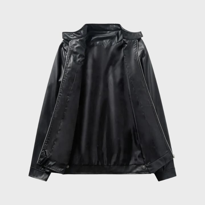 Men’s Casual Leather Motorcycle Jacket
