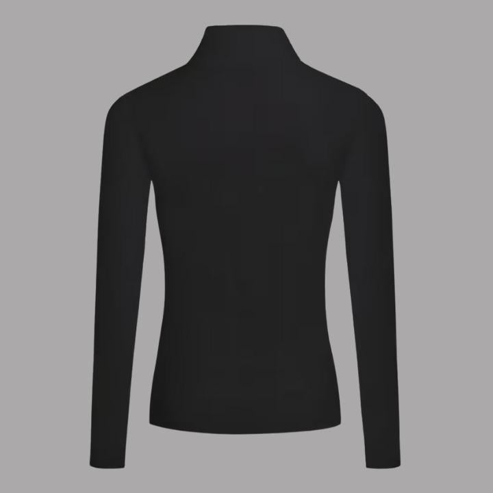 Warm High-Neck Long-Sleeve Knit Top