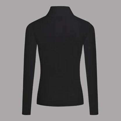 Warm High-Neck Long-Sleeve Knit Top