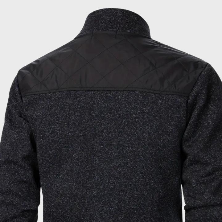 Men’s Quilted Knit Zip-Up Jacket
