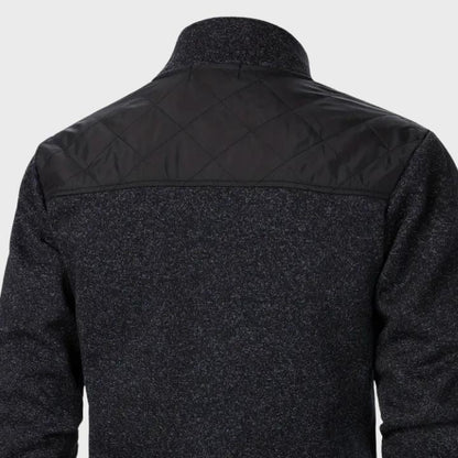 Men’s Quilted Knit Zip-Up Jacket