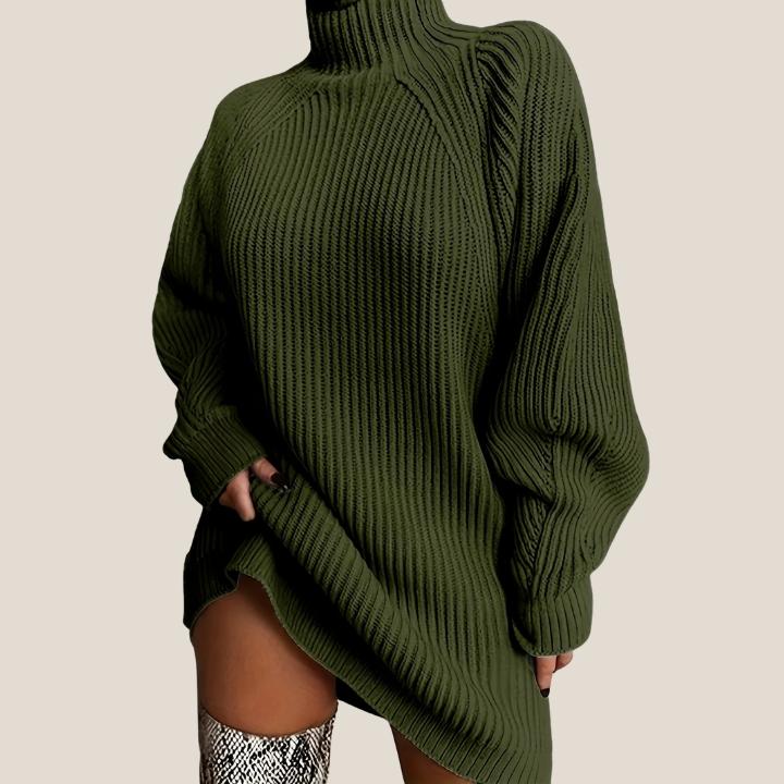 Women’s Plus Size Ribbed Sweater Dress
