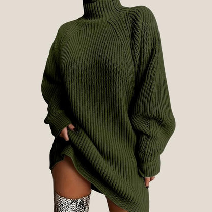 Women’s Plus Size Ribbed Sweater Dress