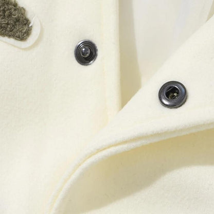 Men’s Geometric Embroidered Baseball Jacket