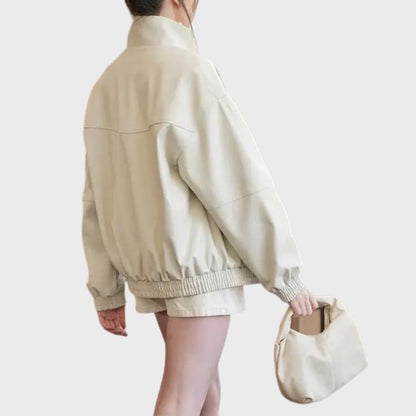 Women’s Retro High Neck Oversized Jacket