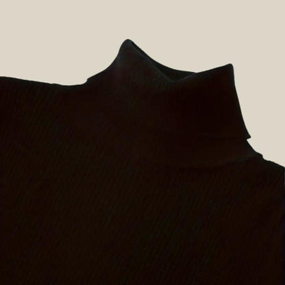 Basic Solid Color Long Sleeve Turtleneck 3 piece Bundle