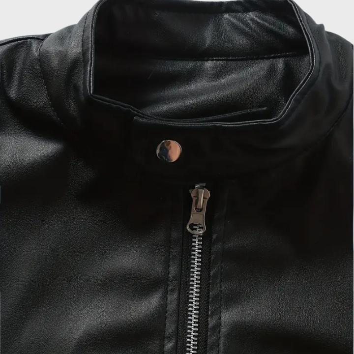 Men’s Casual Leather Motorcycle Jacket