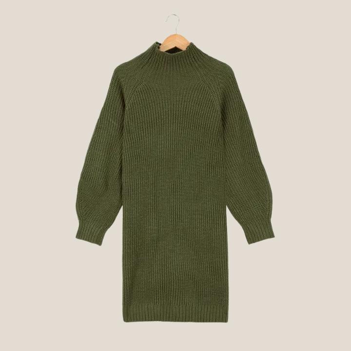 Women’s Plus Size Ribbed Sweater Dress