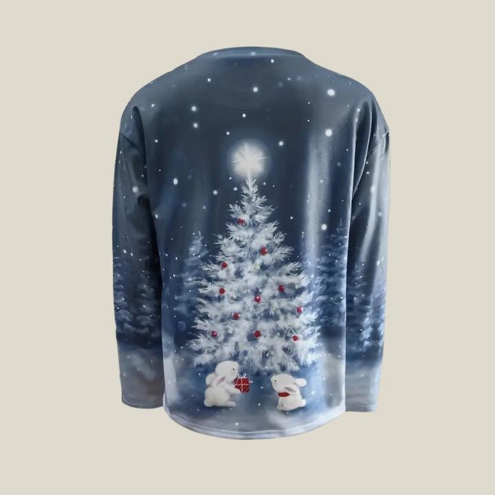 Women's Christmas Tree Crew Neck Sweatshirt