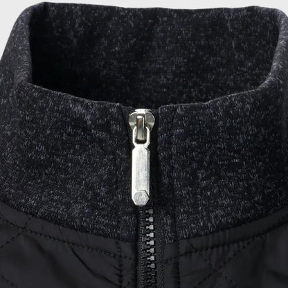Men’s Quilted Knit Zip-Up Jacket