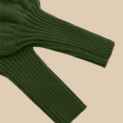 Women's Classic Ribbed High Collar Sweater