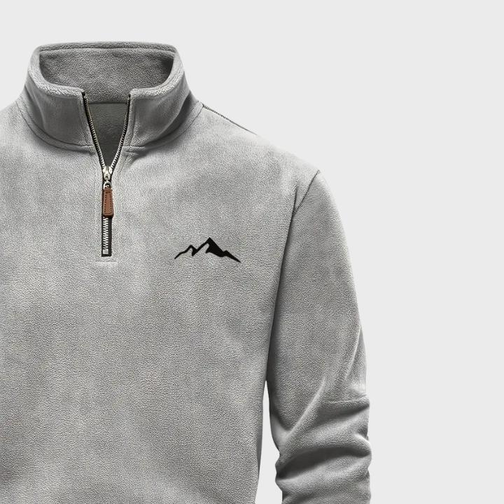 Men’s Thick Fleece Zip Sweater