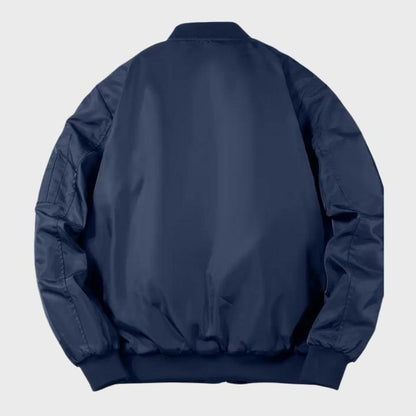 Men’s Casual Baseball Collar Bomber Jacket