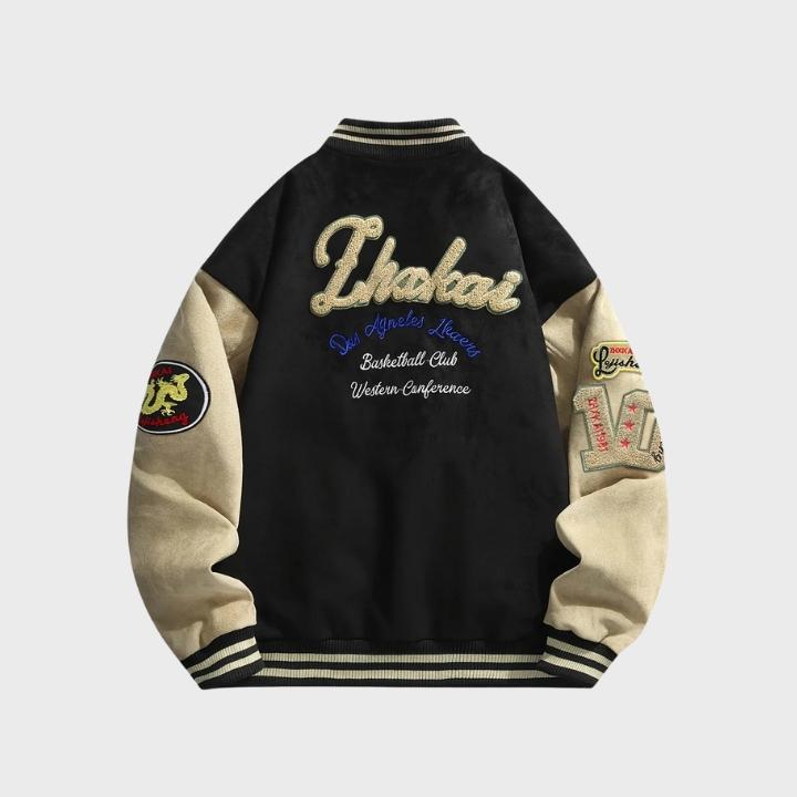 Men’s Trendy Patchwork Baseball Jacket