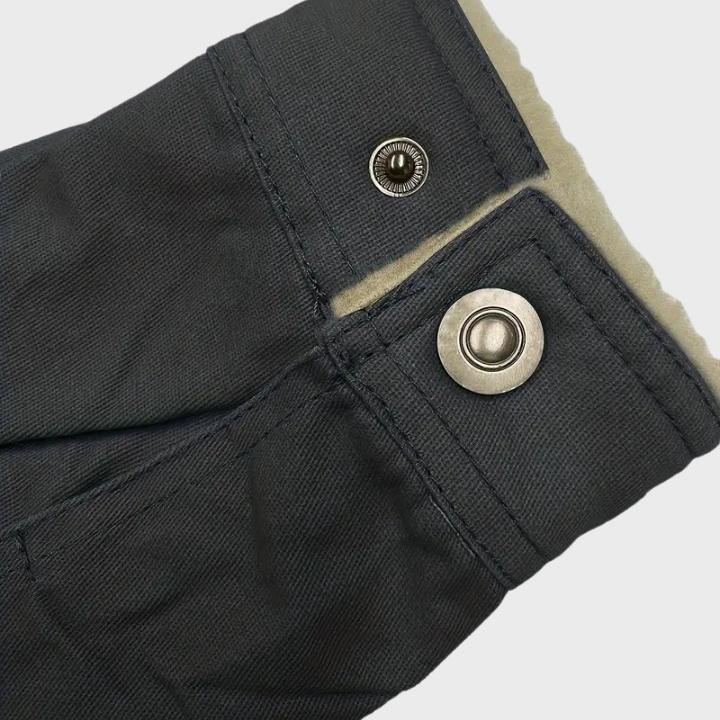 Men’s Casual Button-Up Fleece Jacket