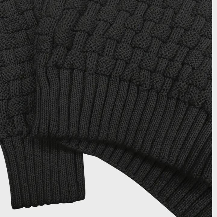 Men’s Waffle Knit Button Sweater