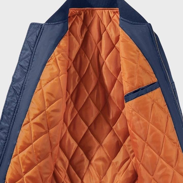 Men’s Casual Baseball Collar Bomber Jacket