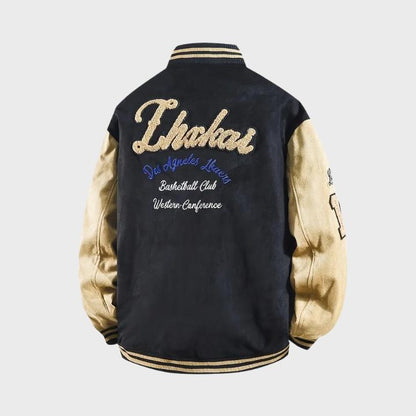 Men’s Trendy Patchwork Baseball Jacket