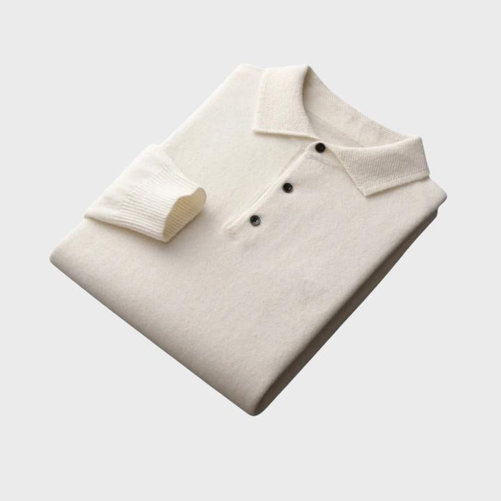 Men's Classic Wool Polo Pullover