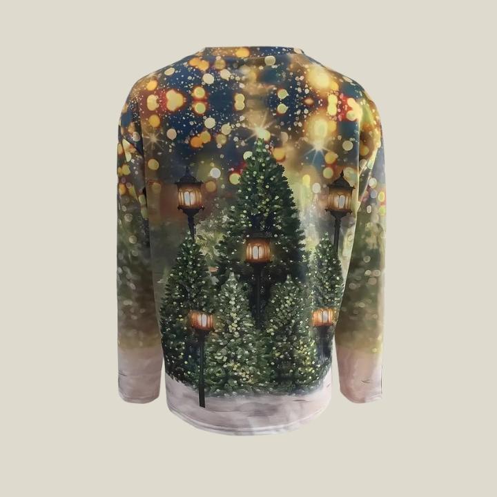 Women's Christmas Tree Crew Neck Sweatshirt
