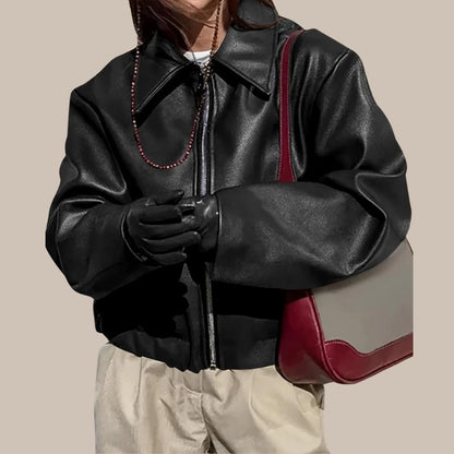 Women’s Retro Leather Jacket
