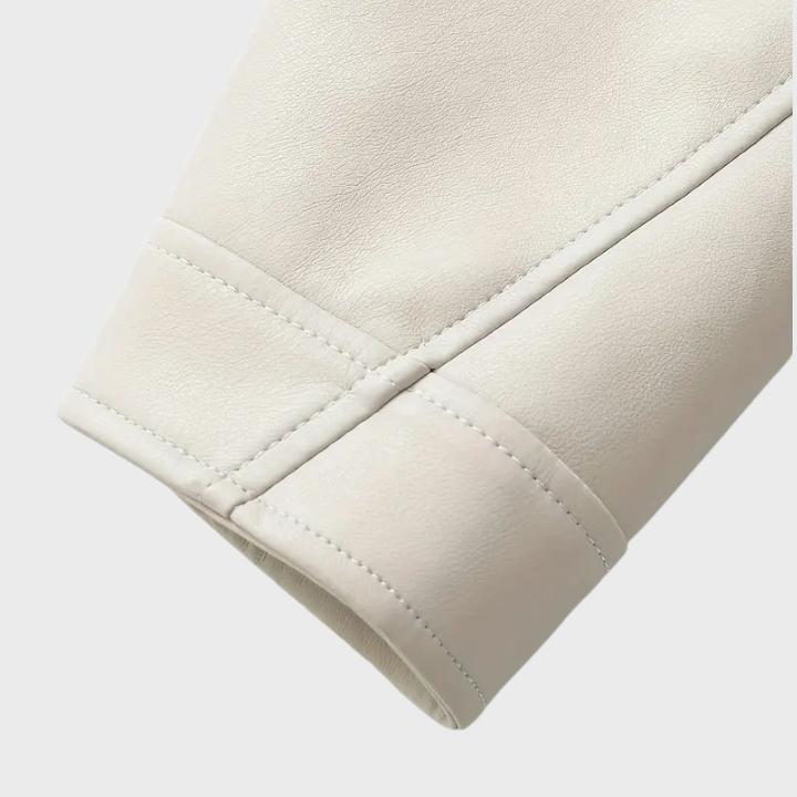 Women's Retro Belted Biker Jacket