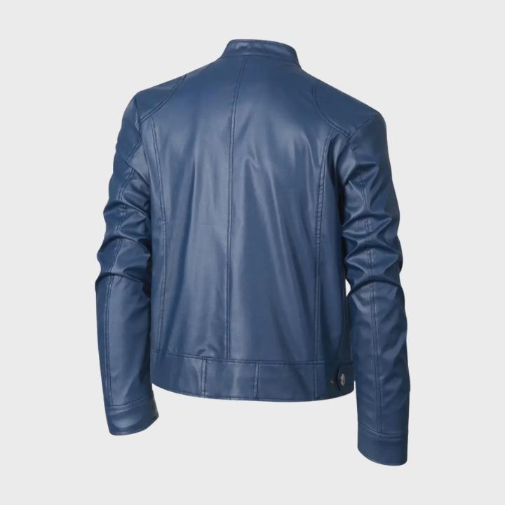 Men’s Casual Leather Motorcycle Jacket