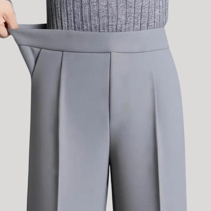 Women's Plus Size Sophisticated Straight-Leg Pants