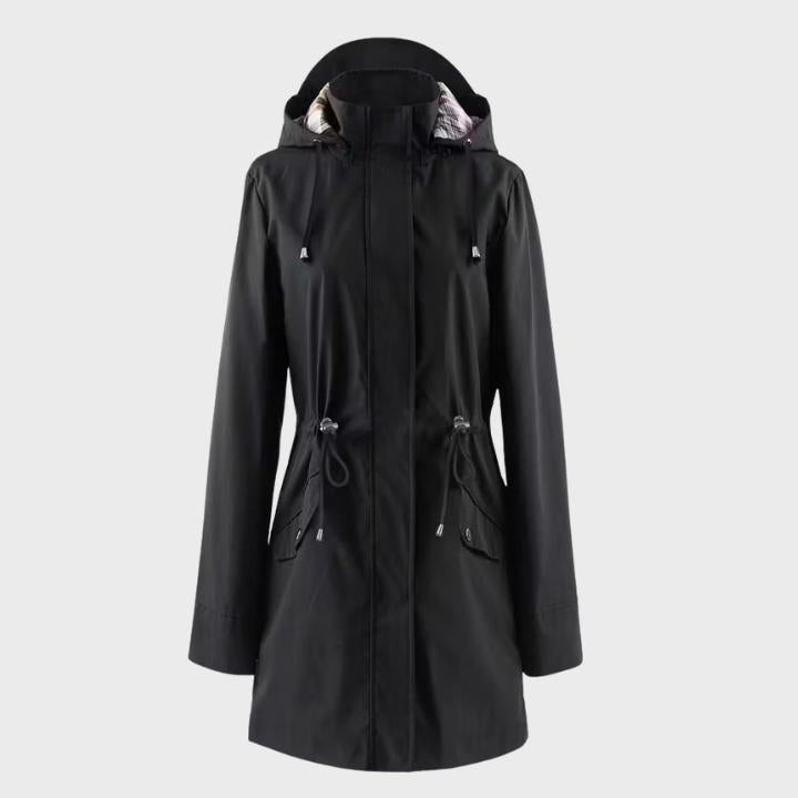 Women’s Hooded Zip-Up Trench Coat