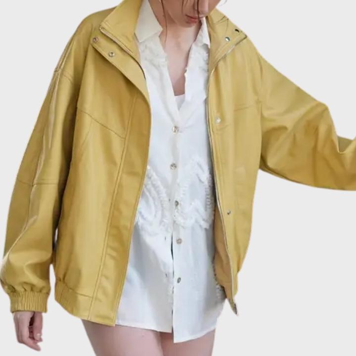 Women’s Retro High Neck Oversized Jacket