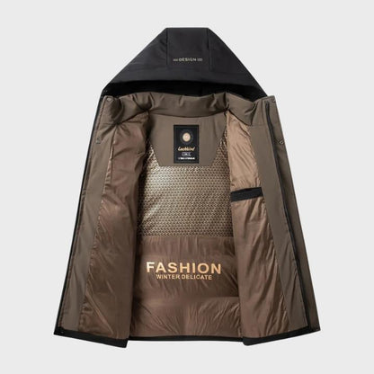 Men’s Thick Padded Hooded Outdoor Jacket