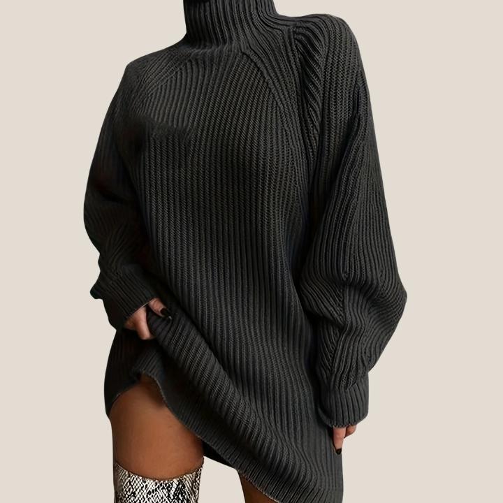Women’s Plus Size Ribbed Sweater Dress