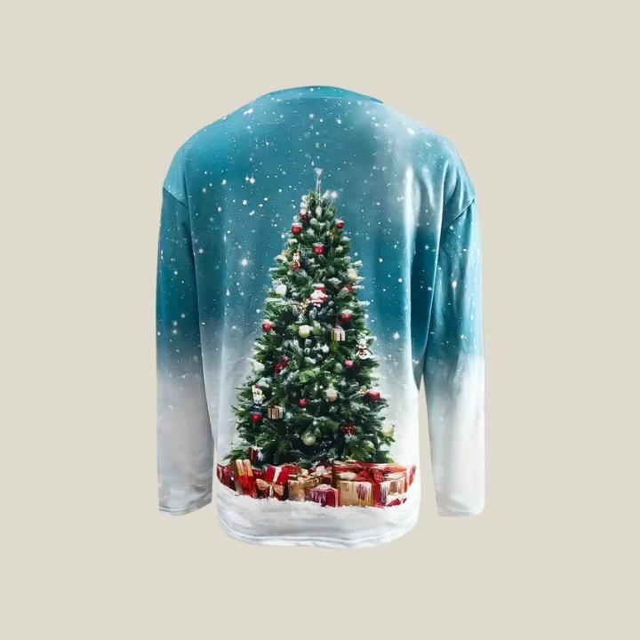 Women's Christmas Tree Crew Neck Sweatshirt