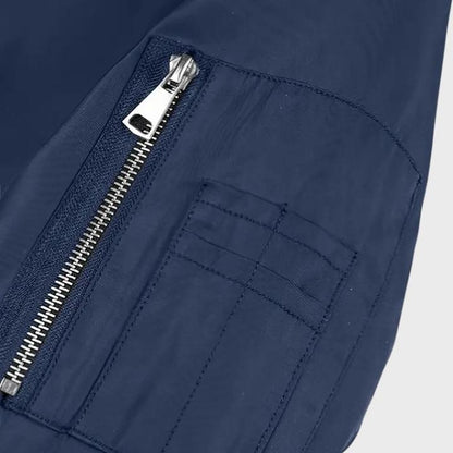 Men’s Casual Baseball Collar Bomber Jacket