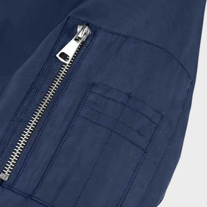 Men’s Casual Baseball Collar Bomber Jacket