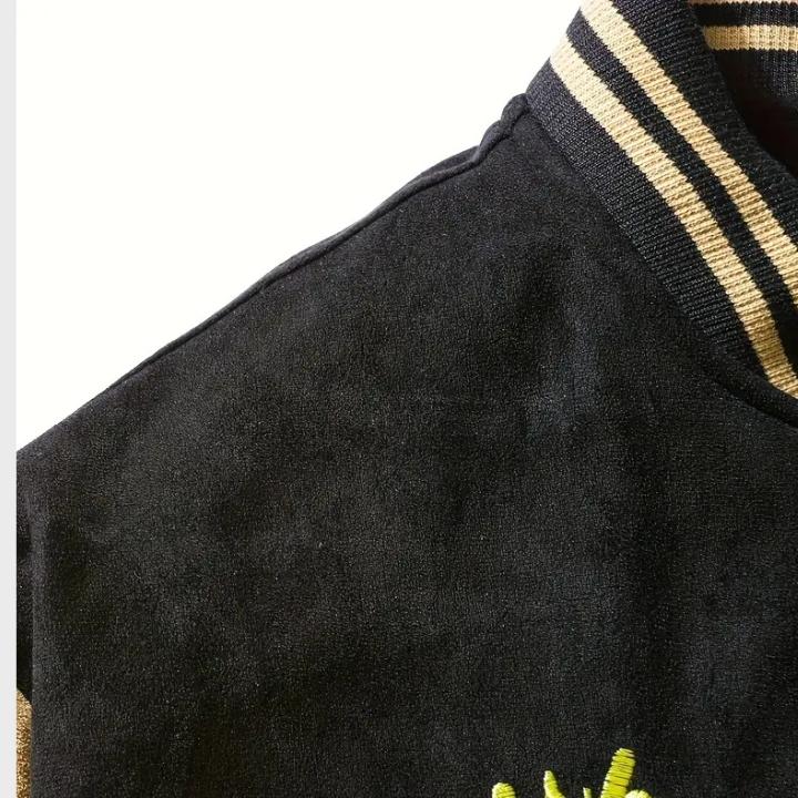 Men’s Trendy Patchwork Baseball Jacket