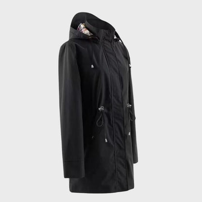Women’s Hooded Zip-Up Trench Coat