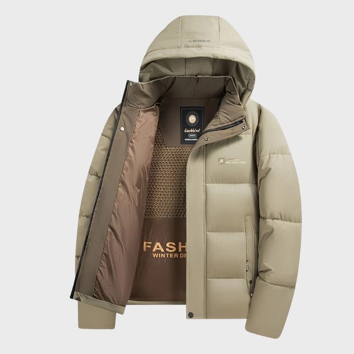 Men’s Thick Padded Hooded Outdoor Jacket