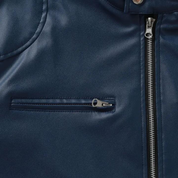 Men’s Casual Leather Motorcycle Jacket