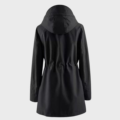Women’s Hooded Zip-Up Trench Coat