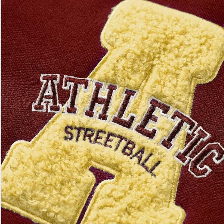 Men’s Vintage Varsity Jacket with Embroidered Patches