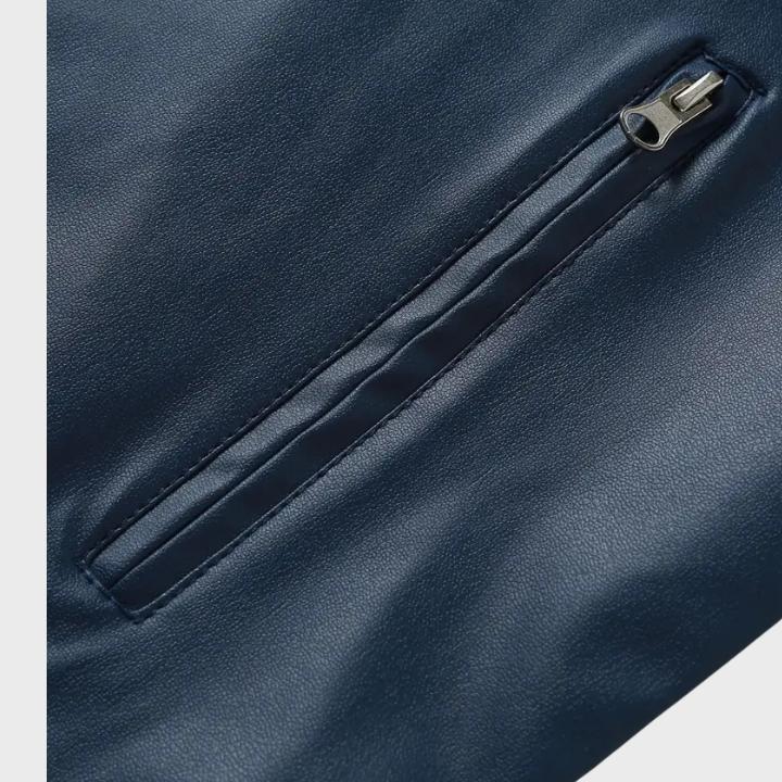 Men’s Casual Leather Motorcycle Jacket