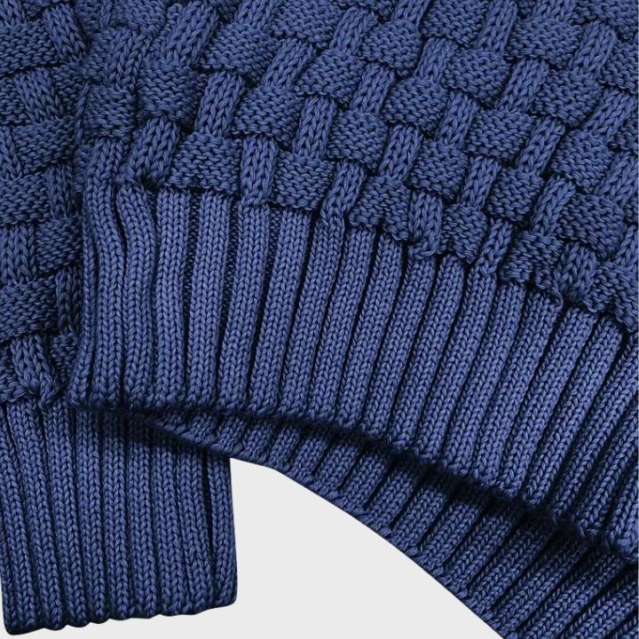 Men’s Waffle Knit Button Sweater