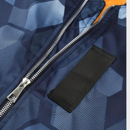 Men’s Casual Baseball Collar Bomber Jacket