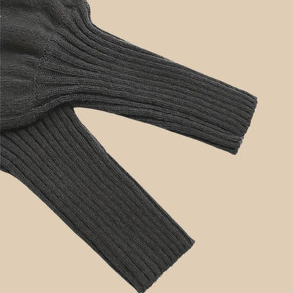 Women's Classic Ribbed High Collar Sweater