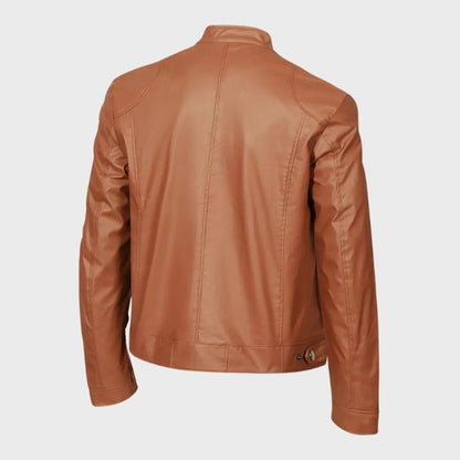 Men’s Casual Leather Motorcycle Jacket