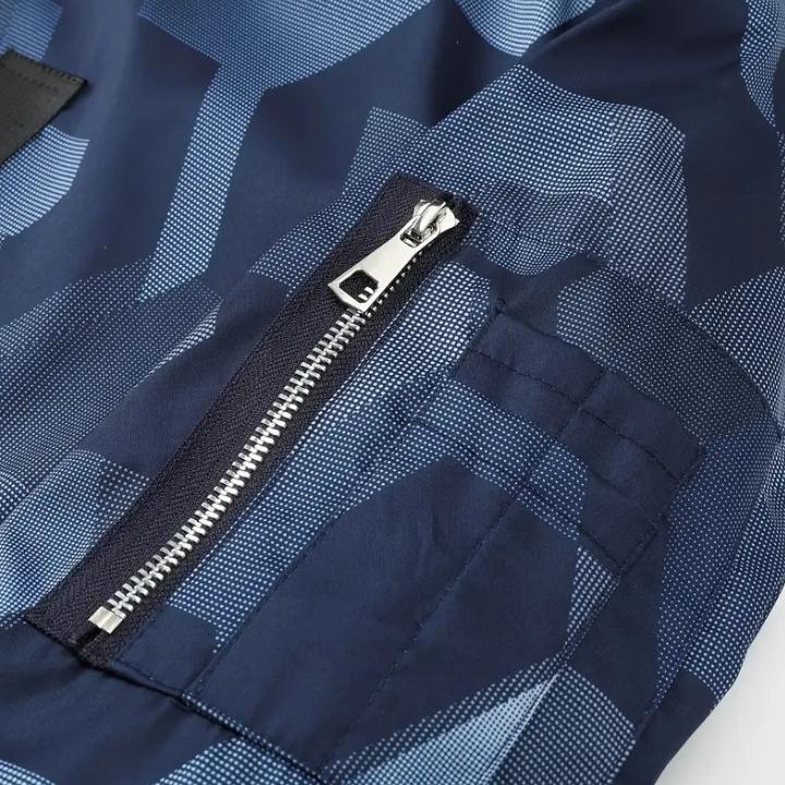 Men’s Casual Baseball Collar Bomber Jacket