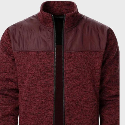 Men’s Quilted Knit Zip-Up Jacket